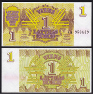 Lettland - Latvia 1 Rubel Banknoten 1992 Pick 35 UNC (1)   (16128 - Lettonia