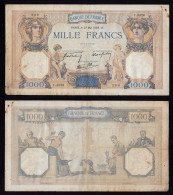 Frankreich - France  1000 Francs 1938 Pick 90c F (4)    (16175 - Sonstige & Ohne Zuordnung