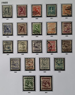 Österreich 1925/1927, Mi 447-67 Gestempelt "Ziffernserie" - Used Stamps