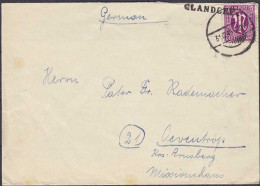 1945 Glandorf Bei Osnabrück Notstempel + Stummstempen Nach Oeventrop   (4381 - Other & Unclassified