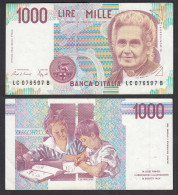 Italien - Italy 1000 Lire Banknote 1990 Pick 114a  XF (2)    (28951 - Other & Unclassified