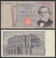 Italien - Italy 1000 Lire Banknote 1977 Pick 101e  VF+ (3+)    (28949 - Autres & Non Classés