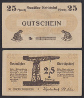 25 Pfennig Banknote Notgeld Gewerbetreibende Neumühlen-Dietrichsdorf    (29088 - Other & Unclassified