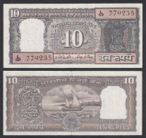 Indien - India - 10 RUPEES Pick 60L Sig. 82 Letter G AXF (2-)     (29192 - Andere - Azië