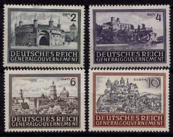 Generalgouvernement POLAND OCCUPATION 1943 Mi. 113-116 Ungebraucht * MH    (c242 - Bezetting 1938-45