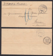 1901 Portopflichtige Dienstsache Otterndorf Nach Steinau Mit Inhalt   (32495 - Covers & Documents