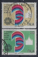 Italy 1979  Maschinenbaumesse, Mailand (o) Mi.1665-1666 - 1971-80: Afgestempeld