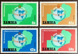 Zambia 1980 Rotary MNH - Zambia (1965-...)