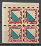 SBK J16, Mi 154 Viererblock ** MNH - Unused Stamps