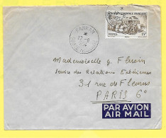 Lettre Par Avion Oblitération KANKAN Guinée Française 1954 - Guinea Equatoriale