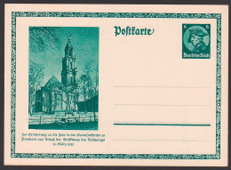 Potsdam Garnisionskirche Eröffnung Des Reichstages 21. März 1933 Ganzsache Sonderpostkarte P248 Ungebraucht - Tarjetas