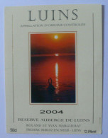 THEME COUCHER DE SOLEIL : ETIQUETTE LUINS 2004 (SUISSE) NEUVE - Other & Unclassified
