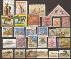 Australie - Kangourous - Petit Lot De 28° - Lots & Kiloware (mixtures) - Max. 999 Stamps