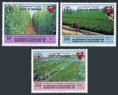 Bahrain 450-452, MNH. Michel 574-576. FAO 1995. Fields Of Various Crops. - Bahreïn (1965-...)