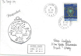 YT 2855 Fonte De Guimard - Posté à Bord De L'Albatros - Paquebot - Alfred Faure - Crozet - 06/10/1994 - Briefe U. Dokumente