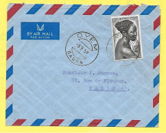 Lettre Par Avion Oblitération Double Cercle A Pont OYEM GABON 1959 - Cartas & Documentos