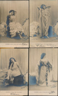 4 KAARTEN.  MOOIE VROUWEN.  JOLIE FEMMES. LELIERES    CARTE PHOTO - Frauen