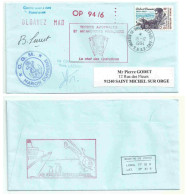 YT 188 Robert Pommier - Chien De Traineau - Posté à Bord Du MD - Martin De Viviès - St Paul Amsterdam - 16/12/1994 - Cartas & Documentos