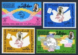 Bahrain 200-203, MNH. Michel 208-211. Admission To UPU, 1974. Carrier Pigeon - Bahrain (1965-...)