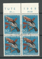 SBK J231, Mi 917 Viererblock O Oberrieden - Used Stamps