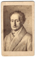 Fotografie Unbekannter Fotograf Und Ort, Johann Wolfgang Von Goethe, Nach Einem Gemälde  - Berühmtheiten