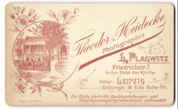 Fotografie Theodor Heidecke, Leipzig-Plagwitz, Firdrichstr. 7, Blick Auf Das Atelier Mit Gartenpartie  - Anonieme Personen