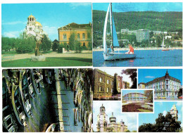 Lot 4 Cpm - Bulgarie - BAPHA - Sofia Monument Alex. Nevski NESSEBRE Port SLATNI PJASSAZI - Bateau - Bulgarije