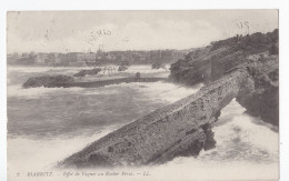 Biarritz - Effet De Vagues Au Rocher Perce - Biarritz