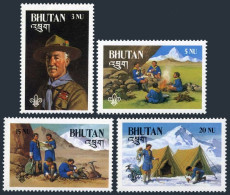 Bhutan 335-338,MNH. Scouting Year 1982.Baden-Powell. - Bhután