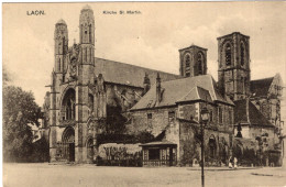 LAON , Kirche St-Martin ( Guerre 1914-18 ) - Laon