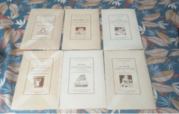 6 Plaquettes Humoristiques " Maux Historiques " édités Par Les Laboratoires De La Passiflorine , Années 1930 - Collezioni