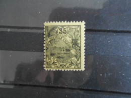 NOUVELLE-CALEDONIE YT 97 PORT DE NOUMEA 35c. Noir S.jaune* - Unused Stamps