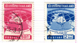 T+ Thailand 1960 Mi 355-56 Briefwoche - Thaïlande