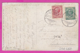 294087 / Italy - Buon Natale Beautiful Woman PC 1920 TRIESTE USED 5+10 Cent. Victor Emmanuel III , Italia Italie - Poststempel