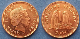 FALKLAND - 1 Penny 2004 "Penguins" KM# 130 British Colony Elizabeth II Decimal Coinage (1971-2022) - Edelweiss Coins - Falklandeilanden