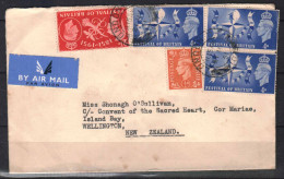 GB STAMPS.  1951 COVER  TO NEW ZEALAND - Cartas & Documentos