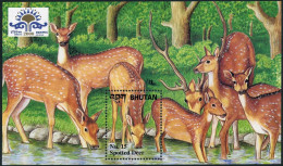 Bhutan 1334,MNH. INDEPEX-2000 PhilEXPO.Spotter Deer, - Bhutan