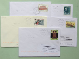 Italia, Storia Postale, Bollo 1° Giorno Ordinario Su 7 Buste Viaggiate 2008 - 2001-10: Poststempel