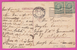 294088 / Italy - FIRENZE - Palazzo Vecchio PC 1917  USED 5+5 Cent. Victor Emmanuel III , Italia Italie - Marcofilie