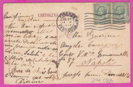 294088 / Italy - FIRENZE - Palazzo Vecchio PC 1917  USED 5+5 Cent. Victor Emmanuel III , Italia Italie - Storia Postale