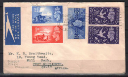 GB STAMPS. 1950 COVER TO SOUTH AFRICA - Cartas & Documentos