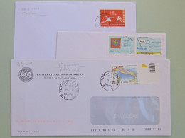 Italia,Storia Post. 2006,bollo1°giorno Ord.su Buste Viaggiate(Camp.Mond.Scherma,50°ann.AutostradaSole,USFI Conf.Na.Naz.F - 2001-10: Storia Postale