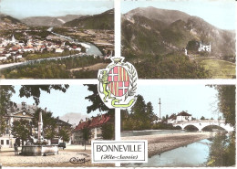 BONNEVILLE (74) Carte Multivues - Blason  CPSM GF - Bonneville