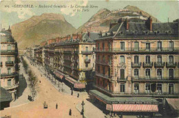 38 - Grenoble - Boulevard Gambetta - Le Casque De Nèron - Colorisée - CPA - Oblitération Ronde De 1913 - Voir Scans Rect - Grenoble