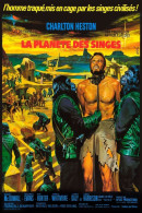 Cinema - La Planète Des Singes - Charlton Heston - Illustration Vintage - Affiche De Film - CPM - Carte Neuve - Voir Sca - Afiches En Tarjetas