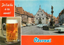 Automobiles - Obernai - Multivues - Chope De Bière - CPM - Voir Scans Recto-Verso - Voitures De Tourisme