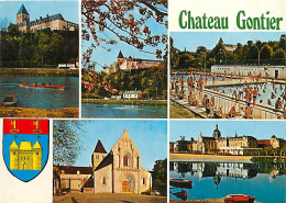53 - Château-Gontier - Multivues - Blasons - Voir Piscine - CPM - Voir Scans Recto-Verso - Chateau Gontier