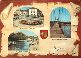 47 - Agen - Multivues - Blasons - Carte Neuve - CPM - Voir Scans Recto-Verso - Agen