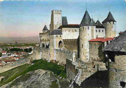 11 - Carcassonne - La Cité Médiévale - Le Château Comtal - Flamme Postale De Carcassonne - CPM - Voir Scans Recto-Verso - Carcassonne