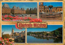 08 - Charleville Mézières - Multivues - Automobiles - Fleurs - CPM - Voir Scans Recto-Verso - Charleville